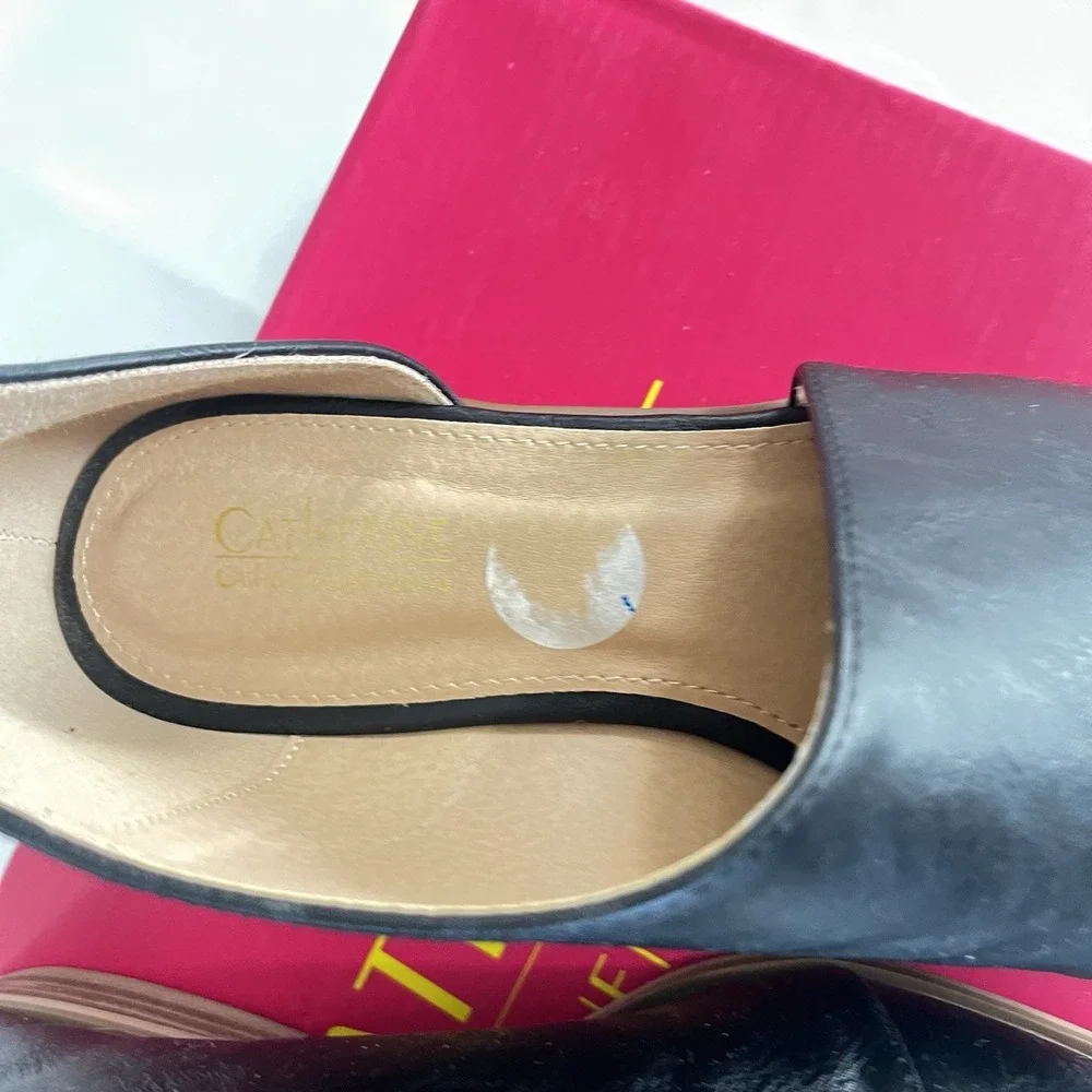 Catherine Malandrino Black Pointed Toe Slip-On Women's Flats Size 7.5